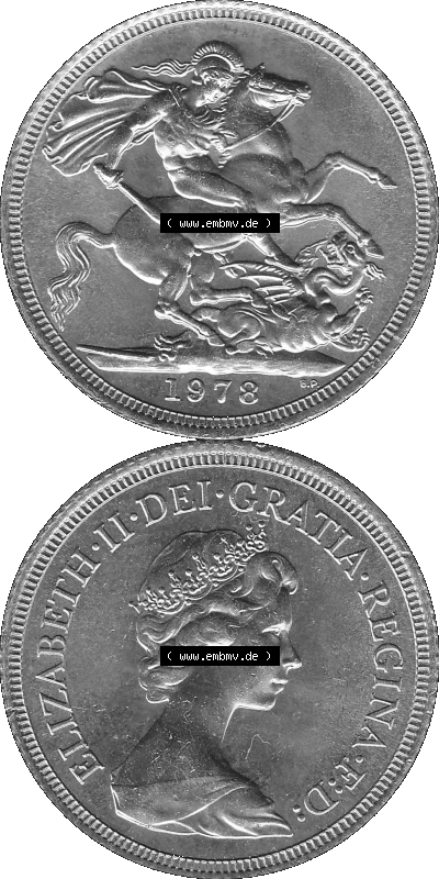 Alte Goldmünze Großbritannien Bilder in s/w bzw. Graustufen 1974-1984, 1 Sovereign 1978 (Stück 1) Graustufen Sammlung