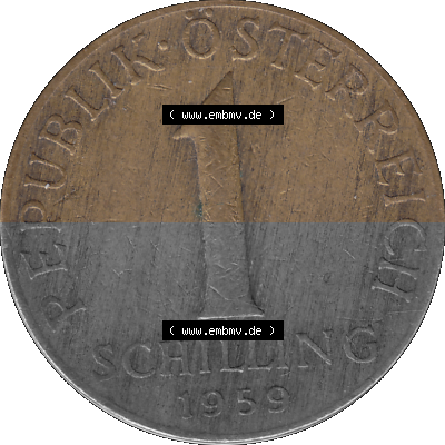 Österreich 1 / Ein Schilling 1959-2001, 1 Schilling 1959 (Stück 1), Ein Shilling Edelweiß Sammlung