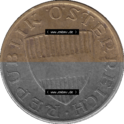 50 / Fünfzig Groschen Österreich in original Farbgebung von Scanner transparenten PNG 1959-2001, 50 Groschen 1967 (Stück 1),... Sammlung