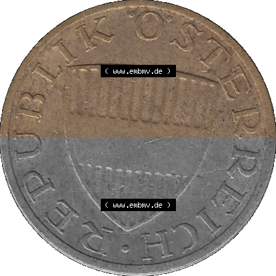 50 / Fünfzig Groschen Österreich in original Farbgebung von Scanner transparenten PNG 1959-2001, 50 Groschen 1961 (Stück 1),... Sammlung