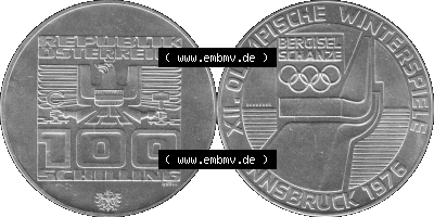 100 / Einhundert Schilling Österreich in s/w Schwarzweiß bzw. Graustufen Farbgebung von Scanner transparenten PNG 1976-1976,... Sammlung