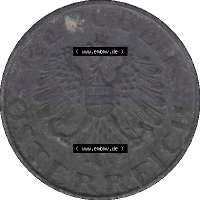 Österreich 5 / Fünf Groschen in Farbe/Color 1948-1994, 5 Groschen 1951 (Stück 1) Sammlung