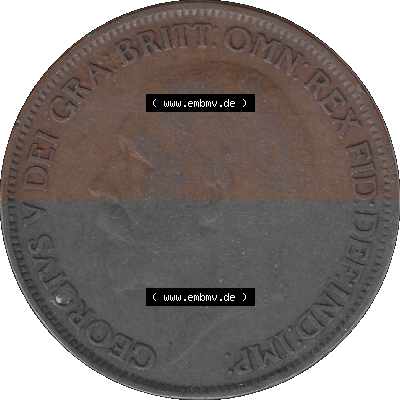 Großbritannien Umlaufmünze One Penny, 1 Pence 1927-1927, 1 One Penny, 1927 (Stück 2) , George V, BM GEORGIVS V DEI GRABRITTOMNREX... Sammlung