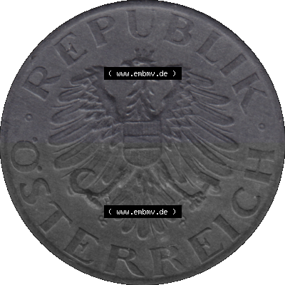 Österreich 5 / Fünf Groschen in Farbe/Color 1948-1994, 5 Groschen 1976 (Stück 1) Sammlung