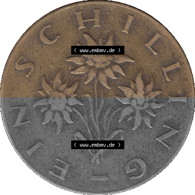 Österreich 1 / Ein Schilling 1959-2001, 1 Schilling 1960 (Stück 1), Ein Shilling Edelweiß Sammlung