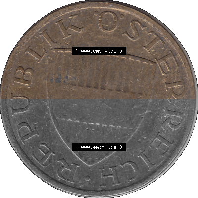 50 / Fünfzig Groschen Österreich in original Farbgebung von Scanner transparenten PNG 1959-2001, 50 Groschen 1986 (Stück 1),... Sammlung