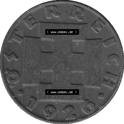 2 / Zwei Groschen Österreich in s/w Schwarzweiß bzw. Graustufen Farbgebung von Scanner transparenten PNG 1925-1938, 2 Zwei Groschen,... Sammlung