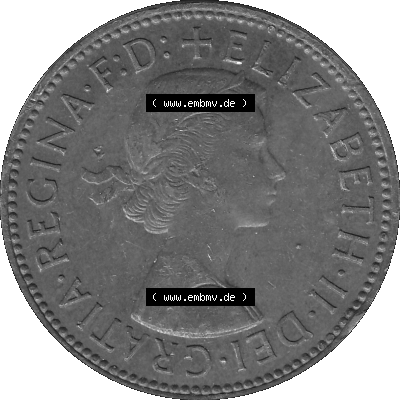 Großbritannien Umlaufmünze Half Penny, 1/2 Pence 1954-1970, Half Penny, Halber Pence 1964 (Stück 1), Elisabeth II. - Schriftzug... Sammlung