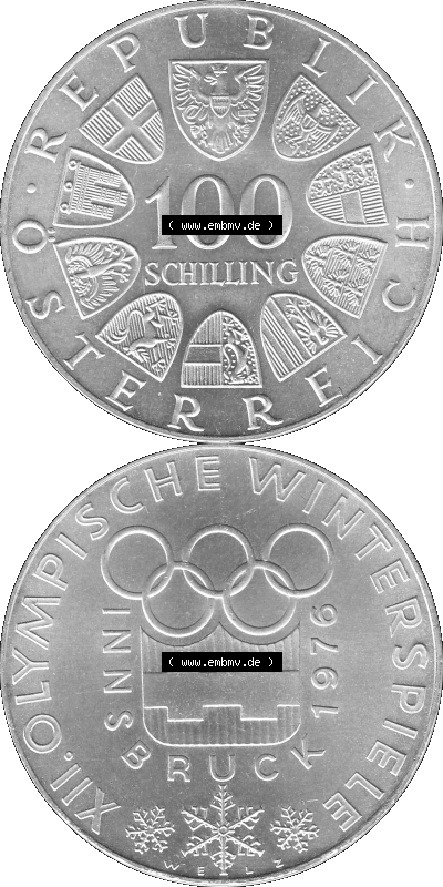 100 / Einhundert Schilling Österreich in s/w Schwarzweiß bzw. Graustufen Farbgebung von Scanner transparenten PNG 1976-1976,... Sammlung
