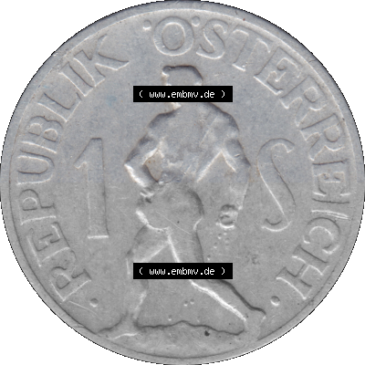 Österreich 1 / Ein Schilling 1946-1957, 1 Schilling 1946 (Stück 1) Sammlung