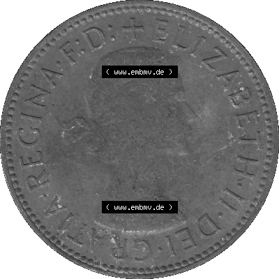 Großbritannien Umlaufmünze Half Penny, 1/2 Pence 1954-1970, Half Penny, Halber Pence 1967 (Stück 1), Elisabeth II. - Schriftzug... Sammlung