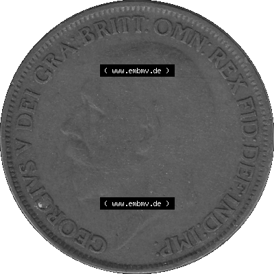 Großbritannien Umlaufmünze One Penny, 1 Pence 1927-1927, 1 One Penny, 1927 (Stück 2) , George V, BM GEORGIVS V DEI GRABRITTOMNREX... Sammlung