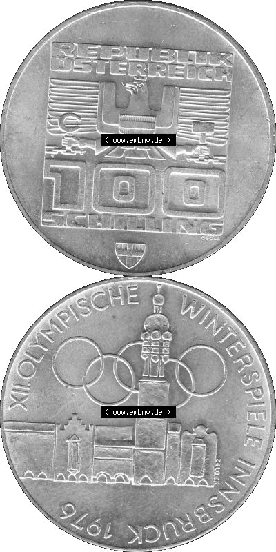 100 / Einhundert Schilling Österreich in s/w Schwarzweiß bzw. Graustufen Farbgebung von Scanner transparenten PNG 1976-1976,... Sammlung