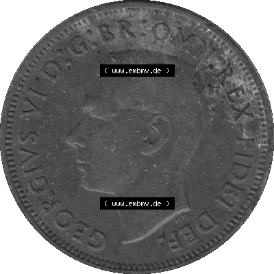 Großbritannien Umlaufmünze Half Penny 1949-1952, Half Penny 1950 (Stück 1), George VI. GEORGIVS VI D-G-BR-OMN-REX FIDEI DEF.HP... Sammlung