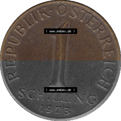 Österreich 1 / Ein Schilling 1959-2001, 1 Schilling 1973 (Stück 1) Sammlung
