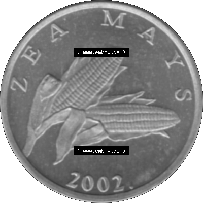 Kroatien Umlaufmünze 1994-2022, 1 Lipa 2002 (Stück 1) Graustufen Graustufen Sammlung