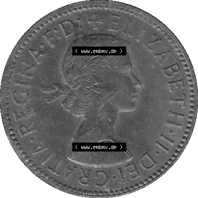 Großbritannien Umlaufmünze Half Penny, 1/2 Pence 1954-1970, Half Penny, Halber Pence 1966 (Stück 1), Elisabeth II. - Schriftzug... Sammlung
