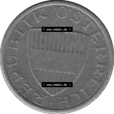 50 / Fünfzig Groschen Österreich in s/w Schwarzweiß bzw. Graustufen Farbgebung von Scanner transparenten PNG 1959-2001, 50... Sammlung