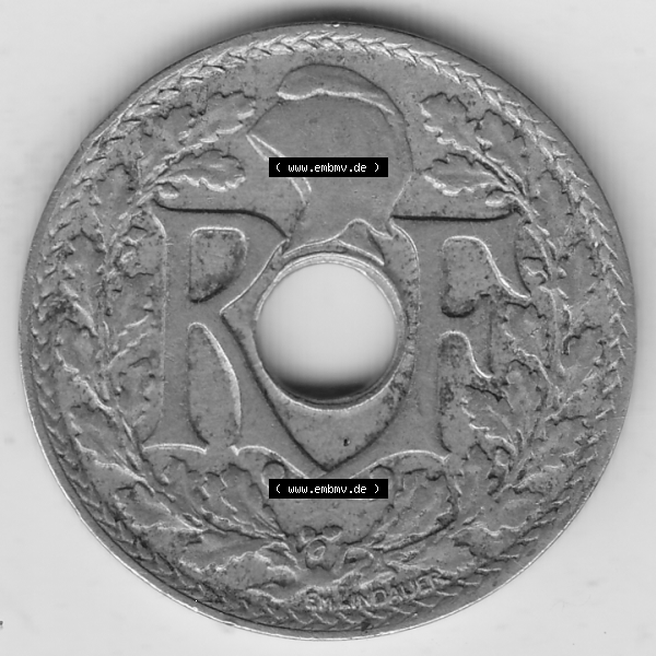 Grau bzw. s/w Münze Frankreich Umlaufmünzen Sammlung in PNG 1917-1937, 25 Cmes, Centimes 1928-1 LIBERTE EGALITE FRATERNITE (1) - Digitales Münzen-Bildmaterial einer französischen... Sammlung Graustufen