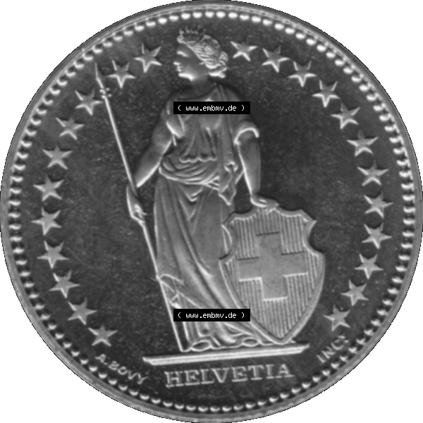 Grau bzw. s/w Alte Münze KMS Schweiz in original Farbgebung vom Scanner transparenten PNG 1983-2018, 2 Franken 2003. Vorderseite der Schweizer Münze, zum katalogisieren und verwalten im... Sammlung Graustufen