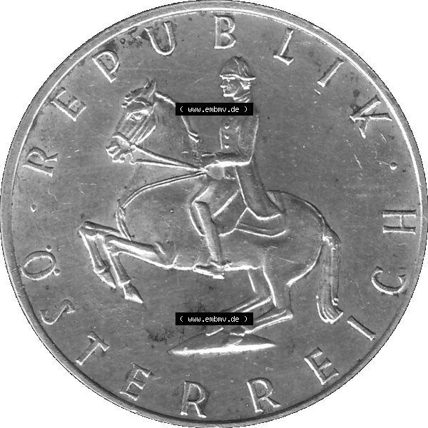 Grau bzw. s/w Alte Münze 5 / Fünf Schilling Österreich in original Farbgebung von Scanner transparenten PNG 1960-1968, 5 Fünf Schilling 1967-01, 5,20 Gramm 640er Silber,... Sammlung Graustufen