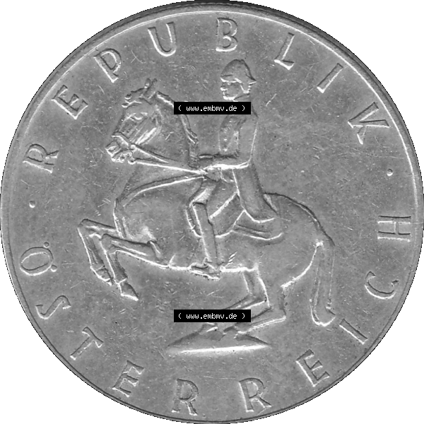Grau bzw. s/w Alte Münze 5 / Fünf Schilling Österreich in original Farbgebung von Scanner transparenten PNG 1960-1968, 5 Fünf Schilling 1960-02, 5,20 Gramm 640er Silber,... Sammlung Graustufen