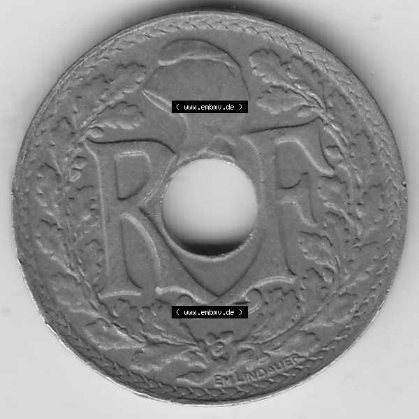 Grau bzw. s/w Münze Frankreich Umlaufmünzen Sammlung in PNG 1917-1938, 10 Centimes, RF - Frankreich 10 CMES EGALITÉ FRATERNITÉ LIBERTÉ 1923-1 (1) - Digitales Münzen-Bildmaterial... Sammlung Graustufen