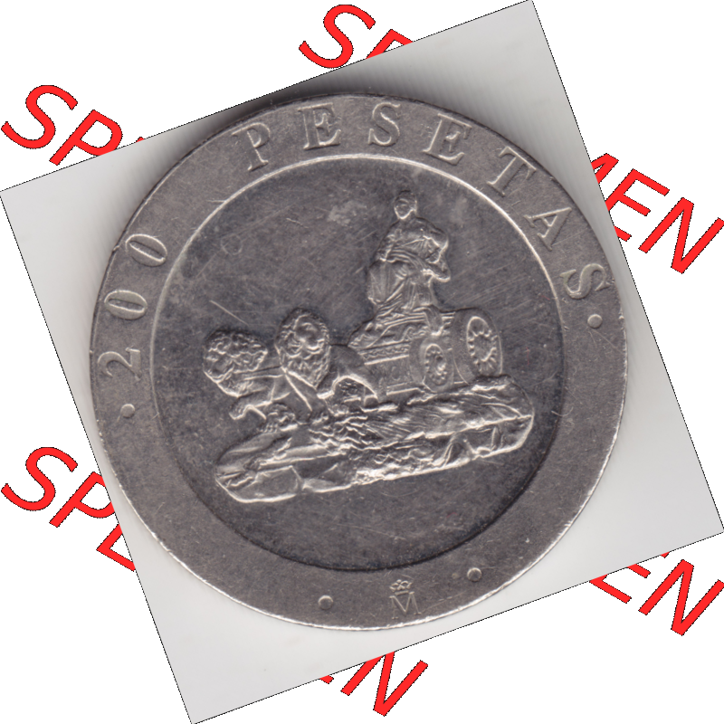 Münze Spanien / España Umlaufmünzen Sammlung in PNG 1990-1990, Peseteas - Peseten 1990 (1) - Digitales Münzen-Bildmaterial einer spanischen Münze aus Spanien... Sammlung