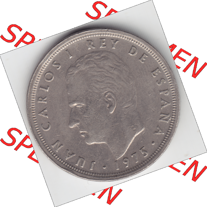 Münze Spanien / España Umlaufmünzen Sammlung in PNG 1975, 1976-1980, 50 PTas, Peseten 1980 (2) - Digitales Münzen-Bildmaterial einer spanischen Münze... Sammlung