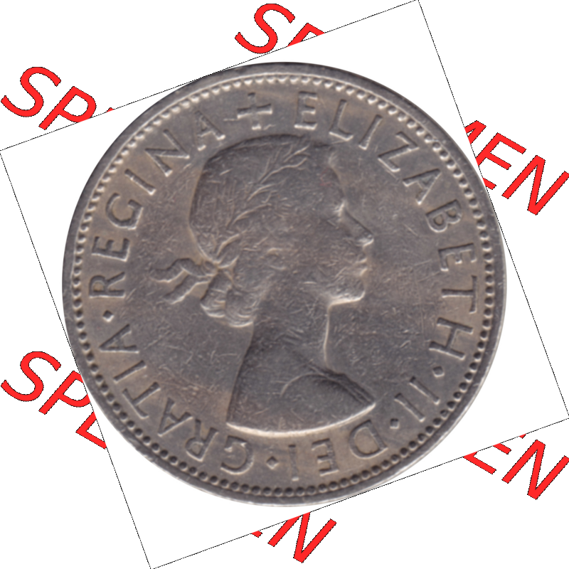Münzen Großbritannien Umlaufmünzen Sammlung in PNG Großbritannien 1954-1970, 2 Schilling-Florin, Two Shillings, 1961-04 ELIZABETH II DEI GRATIA REGINA (5)... Sammlung