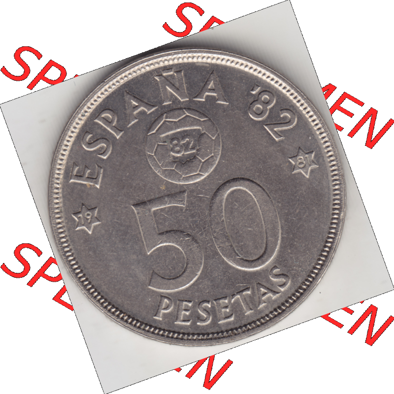 Münze Spanien / España Umlaufmünzen Sammlung in PNG 1980-1992, 50 Pesetas - Peseten 1979 (1) - Digitales Münzen-Bildmaterial einer spanischen Münze aus Spanien... Sammlung