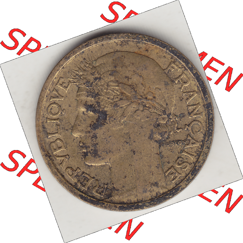 Münze Frankreich Umlaufmünzen Sammlung in PNG 1931-1941, 1 Franken, 1 Franc, 1941-1 LIBERTE EGALITE FRATERNITE (1) - Digitales Münzen-Bildmaterial einer französischen... Sammlung