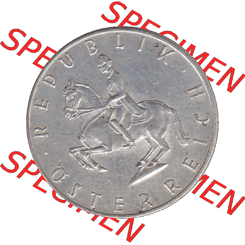 Alte Münze 5 / Fünf Schilling Österreich in original Farbgebung von Scanner transparenten PNG 1960-1968, 5 Fünf Schilling 1962-01, 5,20 Gramm 640er Silber,... Sammlung