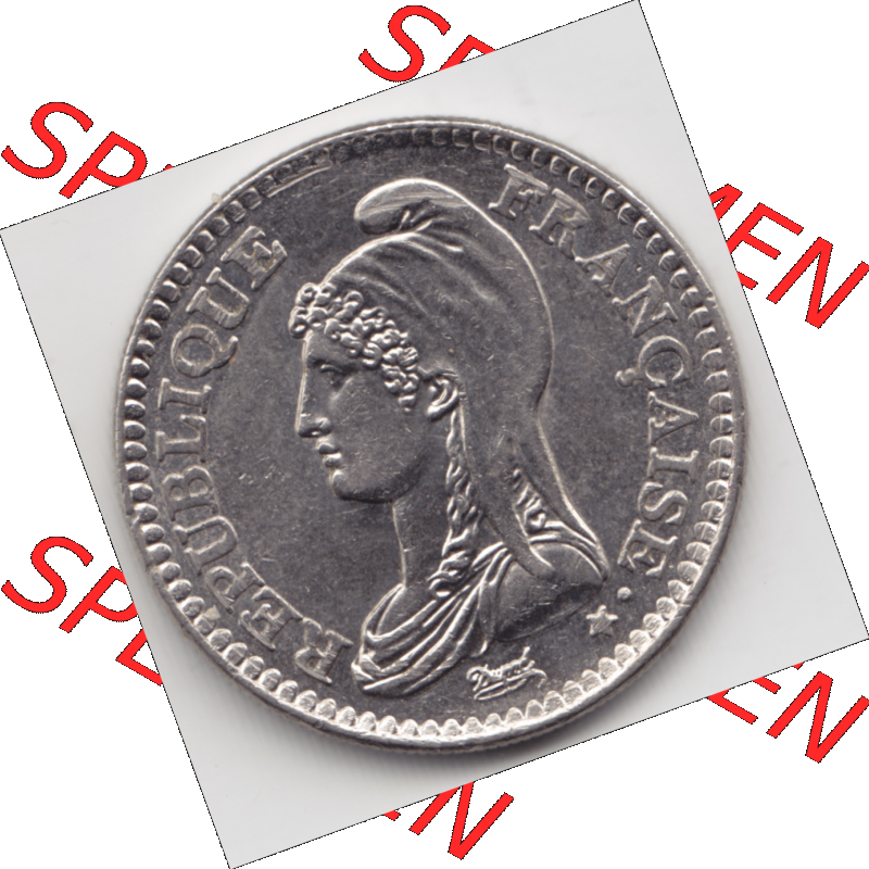 Münze Frankreich Umlaufmünzen Sammlung in PNG 1992-1992, 1 Francs Liberty Freiheitsgöttin (3) - Digitales Münzen-Bildmaterial einer französischen Francs Münze... Sammlung