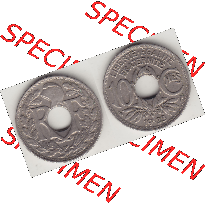 Münze Frankreich Umlaufmünzen Sammlung in PNG 1917-1938, 10 Centimes, 10 CMES EGALITÉ FRATERNITÉ LIBERTÉ 1923-1 (3) - Digitales Münzen-Bildmaterial... Sammlung