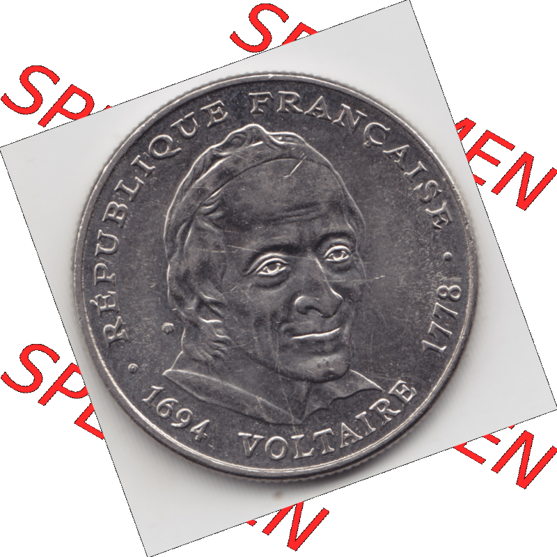 Münze Frankreich Umlaufmünzen Sammlung in PNG 1994-1994, 5 Francs Liberte Egalite Fraternite (2) - Digitales Münzen-Bildmaterial einer französischen Francs Münze... Sammlung