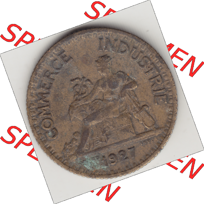 Münze Frankreich Umlaufmünzen Sammlung in PNG 1920-1927, 1 Franken BON POUR 1 FRANC 1927 (1) - Digitales Münzen-Bildmaterial einer französischen Francs Münze aus... Sammlung
