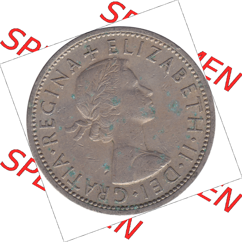 Münzen Großbritannien Umlaufmünzen Sammlung in PNG Großbritannien 1954-1970, 2 Schilling-Florin, Two Shillings, 1966-02 ELIZABETH II DEI GRATIA REGINA (5)... Sammlung