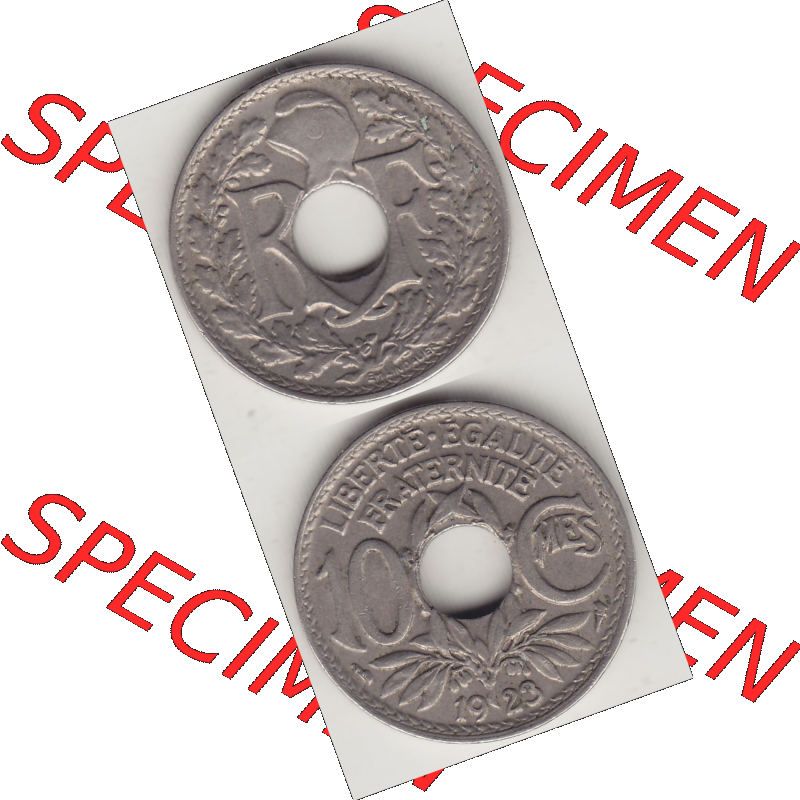 Münze Frankreich Umlaufmünzen Sammlung in PNG 1917-1938, 10 Centimes, 10 CMES EGALITÉ FRATERNITÉ LIBERTÉ 1923-1 (4) - Digitales Münzen-Bildmaterial... Sammlung