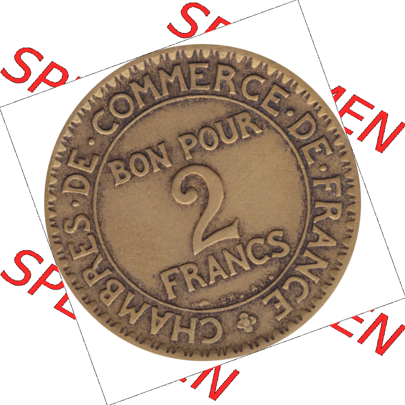 Münze Frankreich Umlaufmünzen Sammlung in PNG 1920-1927, 2 Francs, Franken 1923-01 (5) - Digitales Münzen-Bildmaterial einer französischen Francs Münze aus... Sammlung