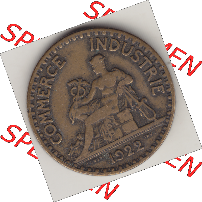 Münze Frankreich Umlaufmünzen Sammlung in PNG 1920-1927, 2 Francs - Franken 1922-2 (1) - Digitales Münzen-Bildmaterial einer französischen Francs Münze aus Frankreich... Sammlung