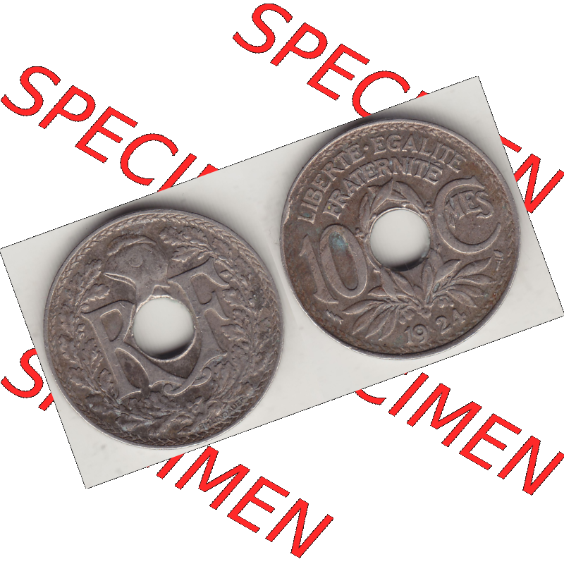 Münze Frankreich Umlaufmünzen Sammlung in PNG 1917-1938, 10 Centimes, 10 CMES EGALITÉ FRATERNITÉ LIBERTÉ 1924-2 (3) - Digitales Münzen-Bildmaterial... Sammlung