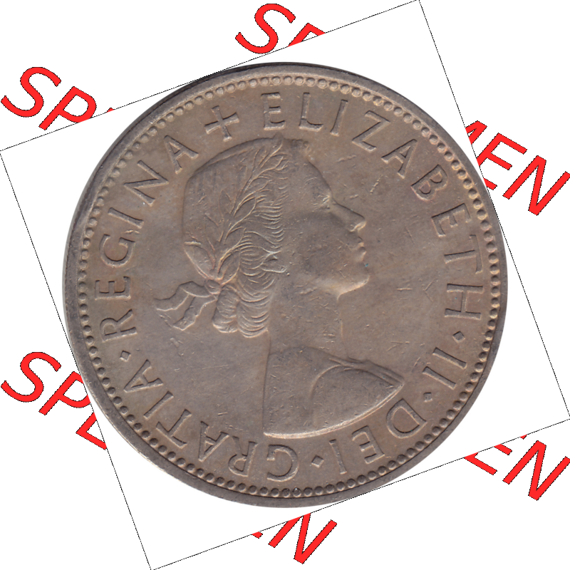 Münzen Großbritannien Umlaufmünzen Sammlung in PNG Großbritannien 1954-1970, 2 Schilling-Florin, Two Shillings, 1954-02 ELIZABETH II DEI GRATIA REGINA (5)... Sammlung