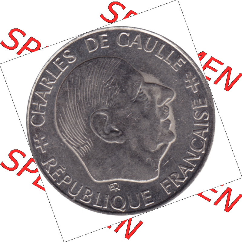 Münze Frankreich Umlaufmünzen Sammlung in PNG 1988-1988, 1 Francs, Franken 1988-01 (6) - Digitales Münzen-Bildmaterial einer französischen Francs Münze aus... Sammlung