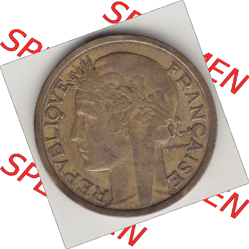 Münze Frankreich Umlaufmünzen Sammlung in PNG 1931-1941, 2 Franken 1936-1 LIBERTE EGALITE FRATERNITE (1) - Digitales Münzen-Bildmaterial einer französischen Francs Münze... Sammlung
