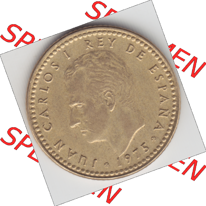 Münze Spanien / España Umlaufmünzen Sammlung in PNG 1975, 1975-1980, Una Peseta, 1 Pesete 1979 (2) - Digitales Münzen-Bildmaterial einer spanischen... Sammlung