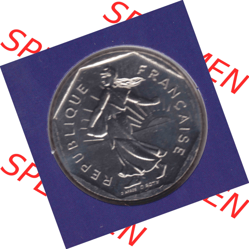 Münze Frankreich aus KMS Umlaufmünzen Sammlung in PNG 2000, 5 Francs (2) - Digitales Münzen-Bildmaterial einer französischen Francs Münze aus Frankreich aus KMS... Sammlung