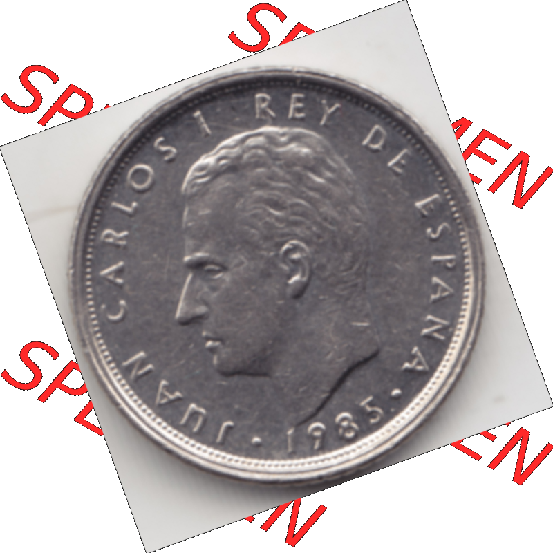 Münze Spanien / España Umlaufmünzen Sammlung in PNG 1983-1985, 10 Peseten (2) - Digitales Münzen-Bildmaterial einer spanischen Münze aus Spanien in farbige... Sammlung