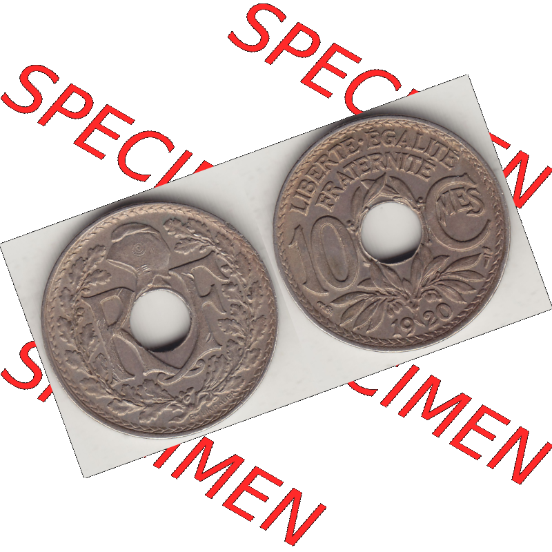 Münze Frankreich Umlaufmünzen Sammlung in PNG 1917-1938, 10 Centimes, 10 CMES EGALITÉ FRATERNITÉ LIBERTÉ 1920-2 (3) - Digitales Münzen-Bildmaterial... Sammlung