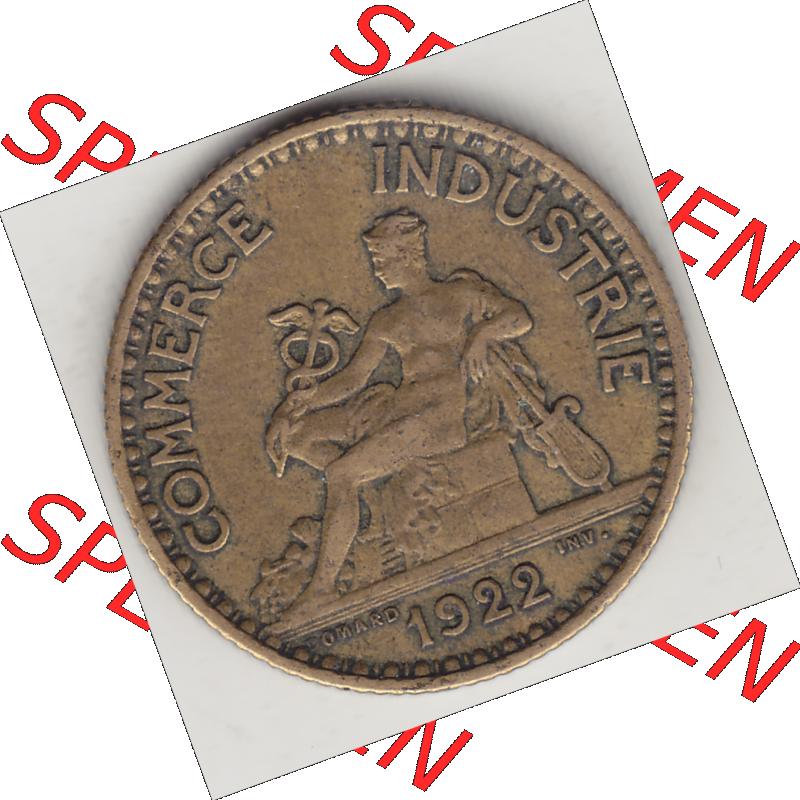 Münze Frankreich Umlaufmünzen Sammlung in PNG 1922-1927, 1 Franken, BON POUR One Franc, 1922-2 CHAMBRES DE COMMERCE DE FRANCE (1) - Digitales Münzen-Bildmaterial... Sammlung